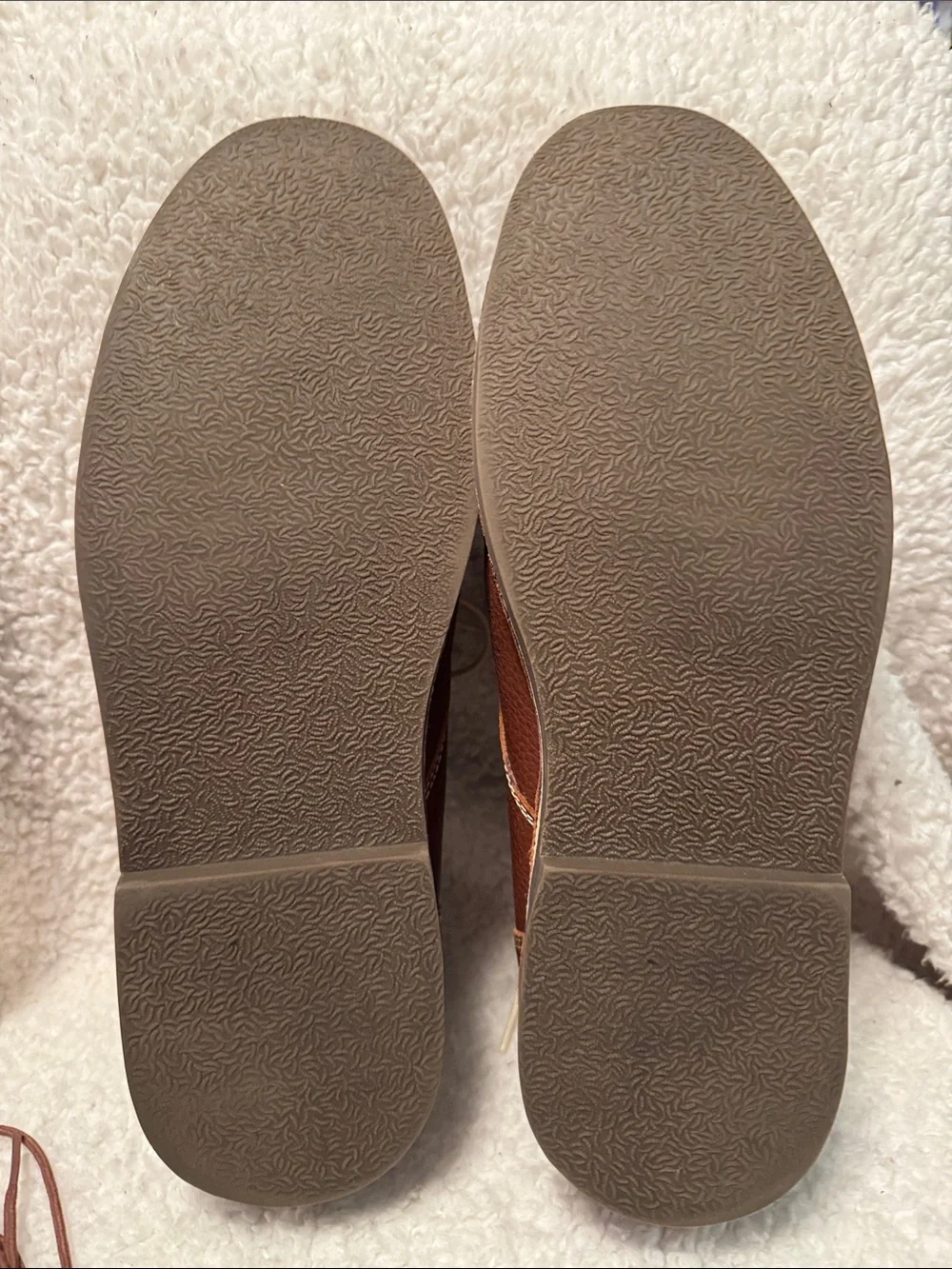 Kenneth Cole Reaction Desert Wind Brown Leather Chukka Ankle Boots Size 12 M